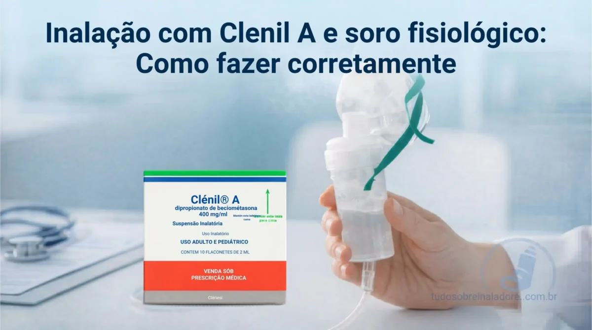 Inalação com Clenil A e soro fisiológico: Como fazer corretamente 1 Inalação com Clenil A e soro fisiológico: Como fazer corretamente