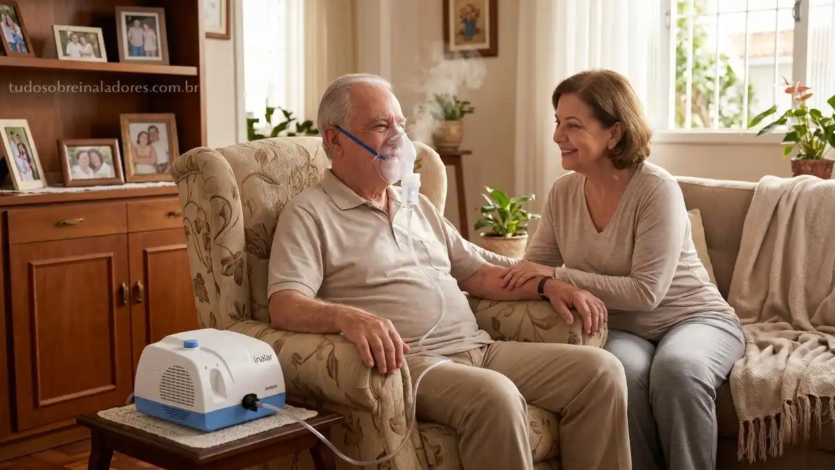 Nebulização em Idosos: Guia Completo, Cuidados e Qual Aparelho Escolher 1 nebulização em idosos